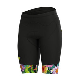 ALÉ Cycling shorts without bib - LAB FLOWER LADY - black