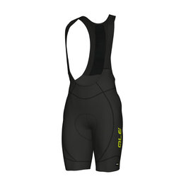 ALÉ Cycling bib shorts - AGONISTA 2 - black/yellow