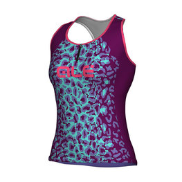 ALÉ Cycling sleeveless jersey - AGGUATO LADY - blue/purple
