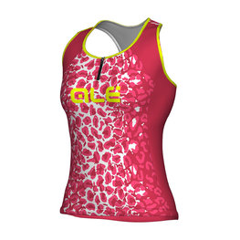 ALÉ Cycling sleeveless jersey - AGGUATO LADY  - pink/white