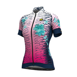 ALÉ Cycling short sleeve jersey - SAVANA LADY - blue/pink
