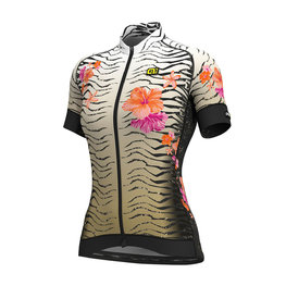 ALÉ Cycling short sleeve jersey - SAVANA LADY - gold/white