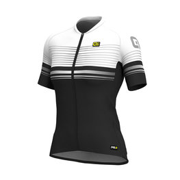 ALÉ Cycling short sleeve jersey - SLIDE LADY - black/white
