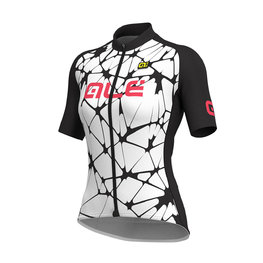 ALÉ Cycling short sleeve jersey - CRACLE LADY  - white/black