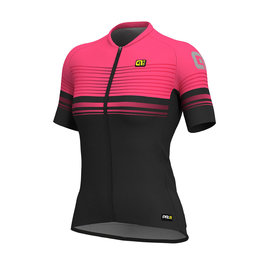 ALÉ Cycling short sleeve jersey - SLIDE LADY  - black/pink