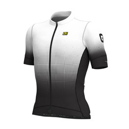 ALÉ Cycling short sleeve jersey - DOTS - white/black