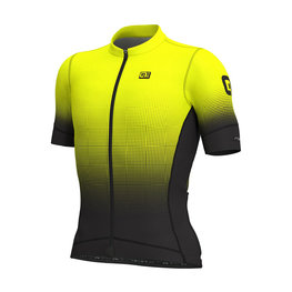 ALÉ Cycling short sleeve jersey - DOTS - black/yellow