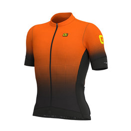 ALÉ Cycling short sleeve jersey - DOTS - black/orange