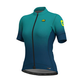 ALÉ Cycling short sleeve jersey - DOTS LADY - blue