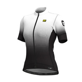 ALÉ Cycling short sleeve jersey - DOTS LADY - black/white