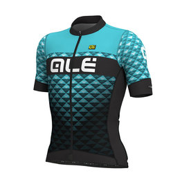 ALÉ Cycling short sleeve jersey - HEXA - turquoise/black