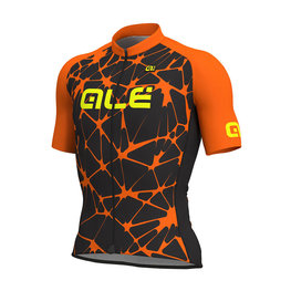 ALÉ Cycling short sleeve jersey - CRACLE - orange/black