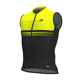 ALÉ Cycling sleeveless jersey - SLIDE - black/yellow