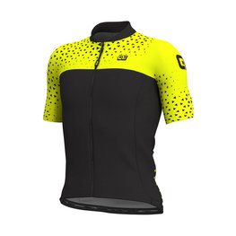 ALÉ Cycling short sleeve jersey - CLIMB - black/yellow