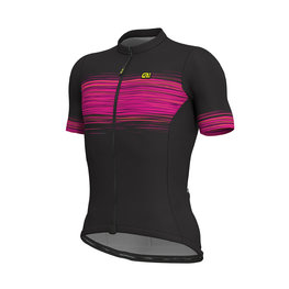 ALÉ Cycling short sleeve jersey - START - black/pink