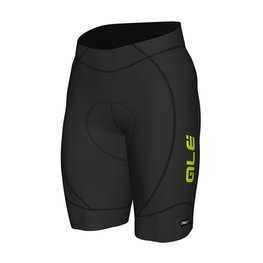 ALÉ Cycling shorts without bib - AGONISTA 2 - black/yellow