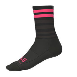 ALÉ Cyclingclassic socks - SPEED FONDO  - pink/black