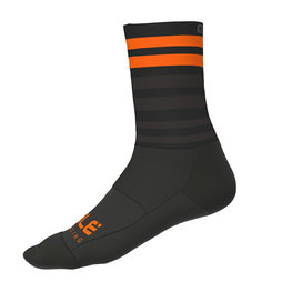 ALÉ Cyclingclassic socks - SPEED FONDO - black/orange