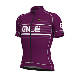 ALÉ Cycling short sleeve jersey - SALITA - white/purple