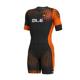 ALÉ Cycling overal - RUSH - black/orange