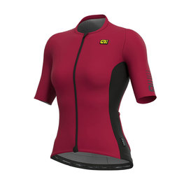 ALÉ Cycling short sleeve jersey - RACE LADY - bordeaux