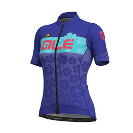 ALÉ Cycling short sleeve jersey - IBISCO LADY - blue