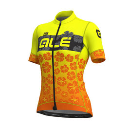 ALÉ Cycling short sleeve jersey - IBISCO LADY - yellow/orange