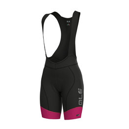 ALÉ Cycling bib shorts - MASTER LADY - black/pink