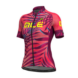 ALÉ Cycling short sleeve jersey - SUNSET LADY - pink