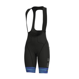 ALÉ Cycling bib shorts - THE END LADY - black/blue