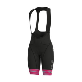 ALÉ Cycling bib shorts - THE END LADY - pink/black