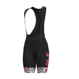 ALÉ Cycling bib shorts - SAVANA LADY  - pink/black