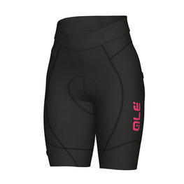 ALÉ Cycling shorts without bib - AGONISTA 2 LADY - black/pink
