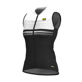 ALÉ Cycling sleeveless jersey - SLIDE LADY  - black/white