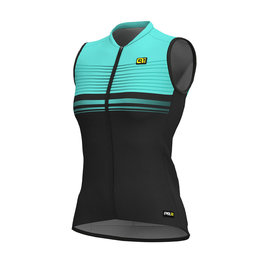 ALÉ Cycling sleeveless jersey - SLIDE LADY  - blue/black