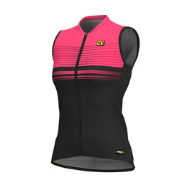 ALÉ Cycling sleeveless jersey - SLIDE LADY  - black/pink