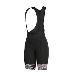 ALÉ Cycling bib shorts - SARTANA LADY - white/black
