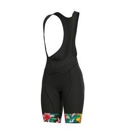 ALÉ Cycling bib shorts - SARTANA LADY  - black/multicolour