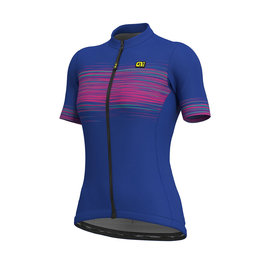 ALÉ Cycling short sleeve jersey - START LADY  - pink/blue