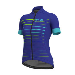 ALÉ Cycling short sleeve jersey - ERGO LADY  - blue
