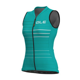 ALÉ Cycling sleeveless jersey - ERGO LADY - light blue