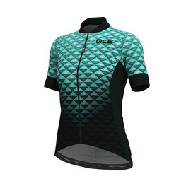 ALÉ Cycling short sleeve jersey - HEXA LADY  - black/blue