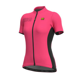 ALÉ Cycling short sleeve jersey - COLOR BLOCK LADY - pink