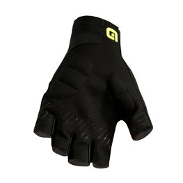 ALÉ Cycling fingerless gloves - VELOCISSIMO  - black/yellow