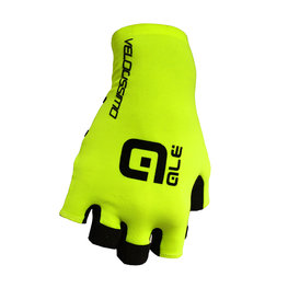 ALÉ Cycling fingerless gloves - VELOCISSIMO  - black/yellow