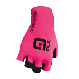 ALÉ Cycling fingerless gloves - VELOCISSIMO  - black/pink