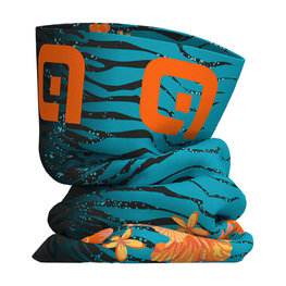 ALÉ Cycling neckwarmer - SAVANA  - orange/blue