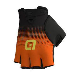 ALÉ Cycling fingerless gloves - DOTS  - black/orange