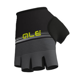 ALÉ Cycling fingerless gloves - CLASSICHE DEL NORD - black/grey
