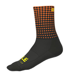 ALÉ Cyclingclassic socks - DOTS - orange/black